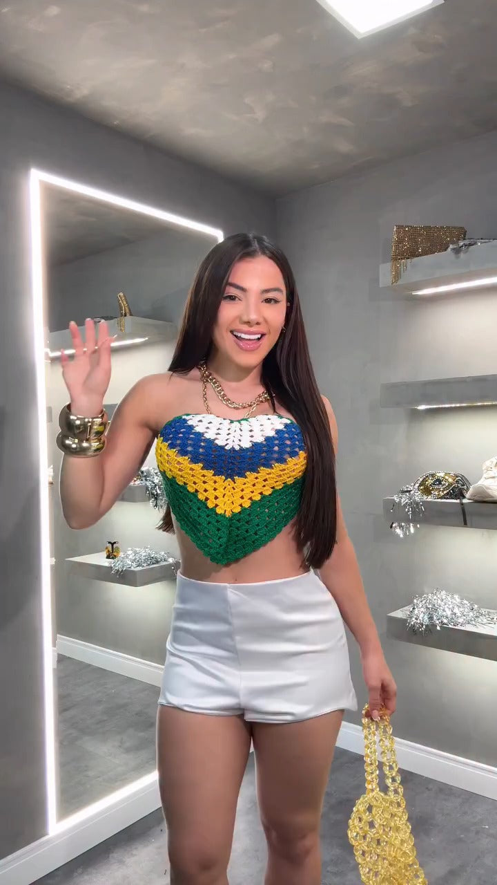 CROPPED BR CROCHE
